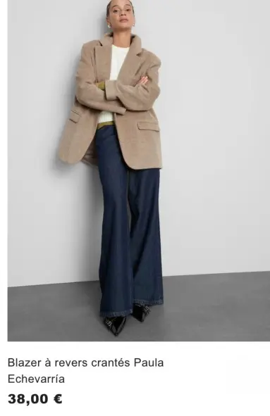 Offre: Blazer à revers crantés
