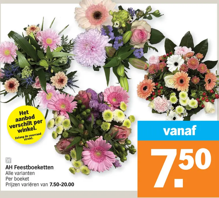 Promotie: Feestboeketten