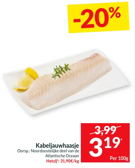 Promotie: Kabeljauwhaasje