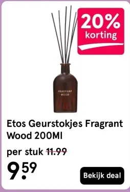 Aanbieding: Geurstokjes Fragrant Wood