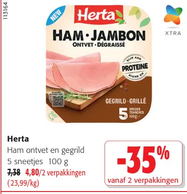 Promotie: Ham ontvet en gegrild