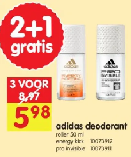 Promotie: adidas deodorant