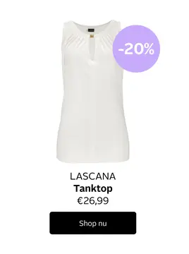 Aanbieding: Lascana Tanktop met decoratief accessoire, casual blousetop, elegant