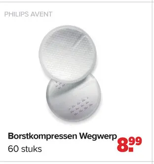 Promotie: Borstkompressen Wegwerp