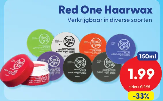 Aanbieding: Red One Haarwax