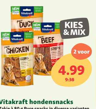 Aanbieding: Vitakraft hondensnacks