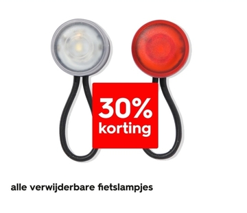 Aanbieding: alle verwijderbare fietslampjes