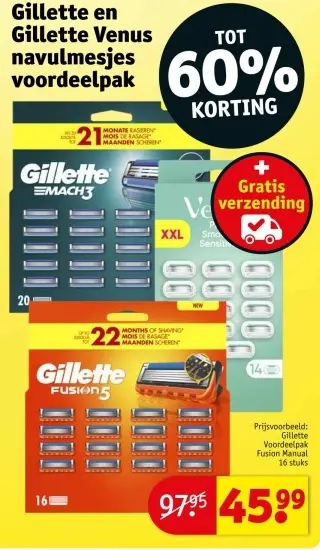 Promotie: Gillette Venus navulmesjes voordeelpak