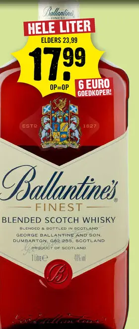 Aanbieding: Ballantine's Finest Blended Scotch Whisky