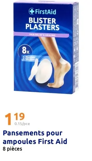 Offre: Pansements pour ampoules