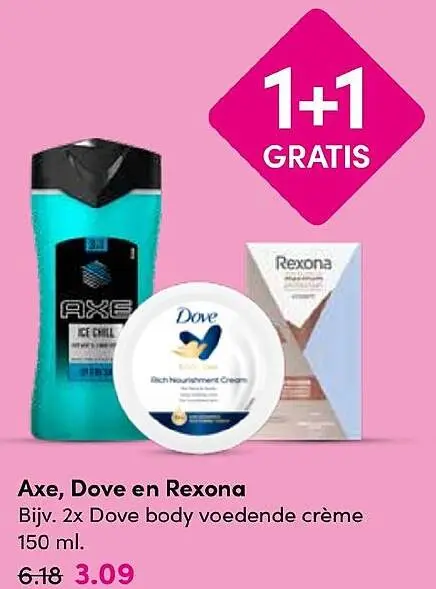 Aanbieding: Axe, Dove en Rexona