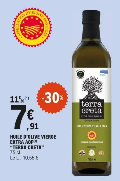 Offre: Huile d'olive vierge extra aop