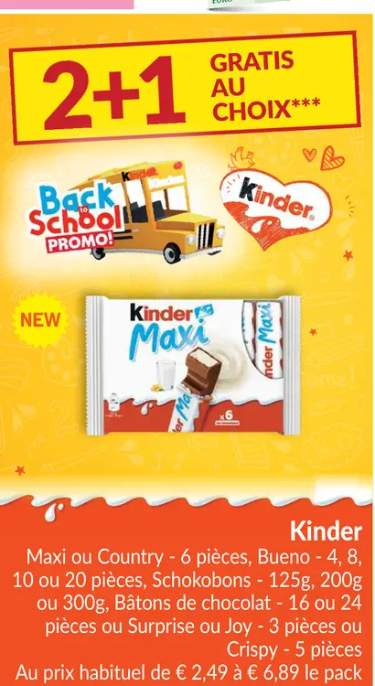 Offre: Kinder