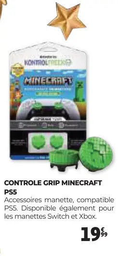 Offre: Controle grip MINECRAFT ps5