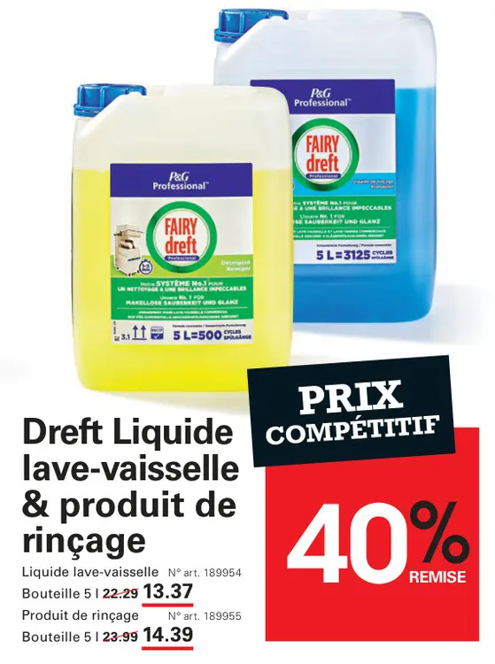Offre: Dreft Liquide lave-vaisselle & produit de rin