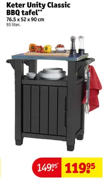 Aanbieding: Keter Unity Classic BBQ tafel