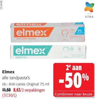 Promotie: Elmex alle tandpasta's