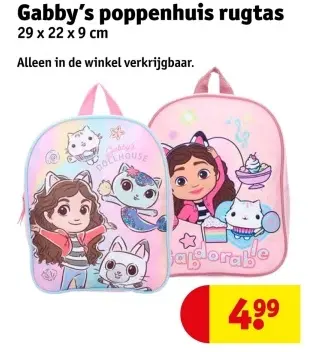 Aanbieding: Gabby's poppenhuis rugtas