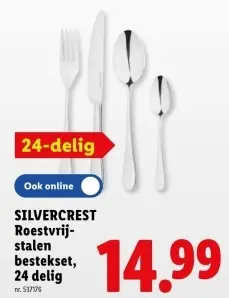 Promotie: Roestvrij-stalen bestekset