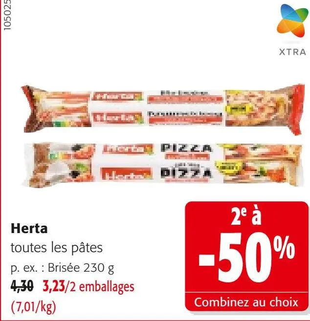 Offre: Herta toutes les pâtes