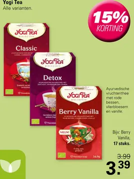Aanbieding: Yogi Tea Berry Vanilla