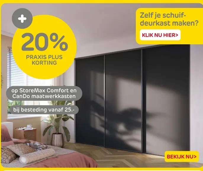 Aanbieding: StoreMax Comfort en CanDo maatwerkkasten