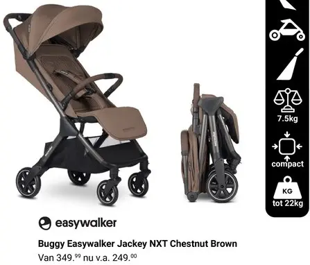 Aanbieding: Buggy Easywalker Jackey NXT Chestnut Brown