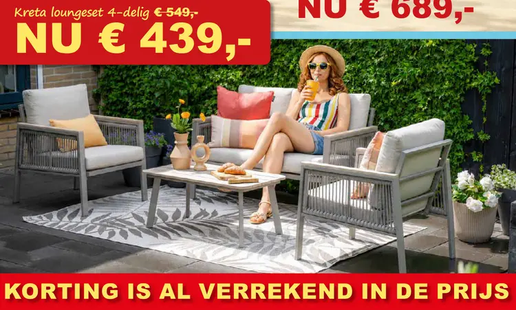 Aanbieding: Kreta loungeset