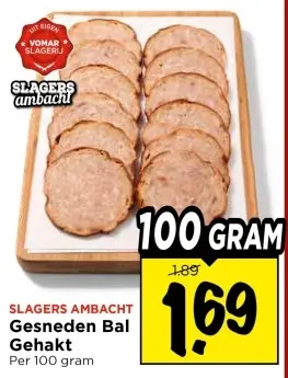 Gesneden Bal Gehakt