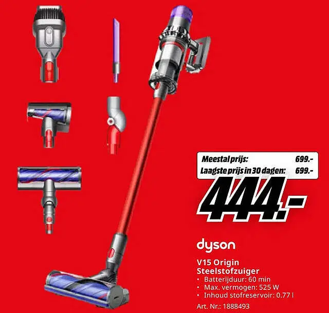 Aanbieding: V15 Origin Steelstofzuiger