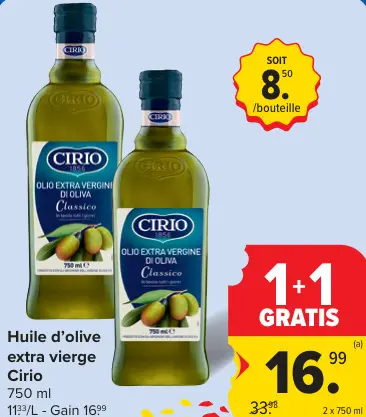 Offre: Huile d'olive extra vierge