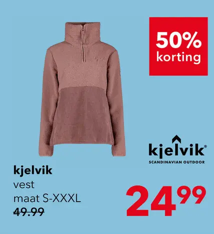 Aanbieding: Kjelvik dames anorak outdoor vest roze