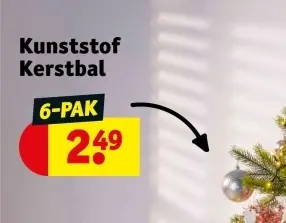 Aanbieding: Kunststof Kerstbal