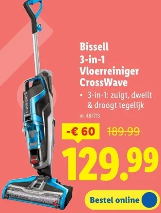 Promotie: 3-in-1 Vloerreiniger CrossWave