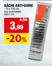 Offre: Bâche anti-givre