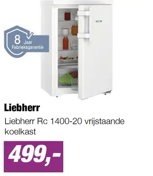 Aanbieding: Liebherr Rc 1400-20 vrijstaande koelkast