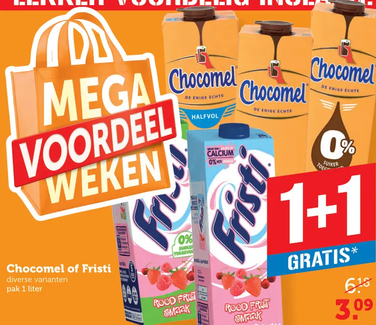 Aanbieding: Chocomel of Fristi