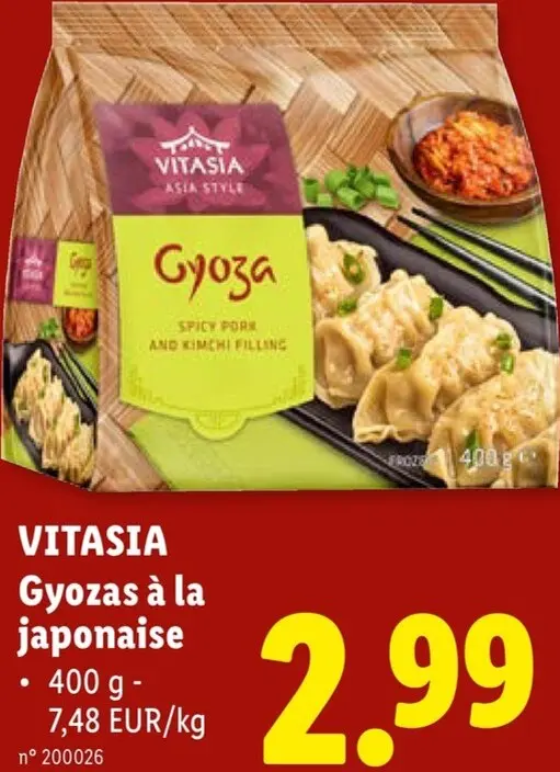 Offre: Gyozas à la japonaise