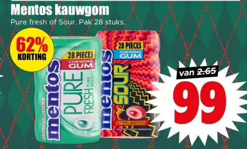 Aanbieding: Mentos kauwgom