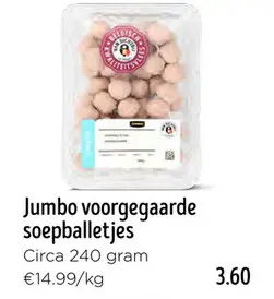 Aanbieding: Jumbo voorgegaarde soepballetjes