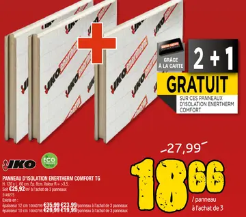 Aanbieding: Panneau d'isolation enertherm comfort tg