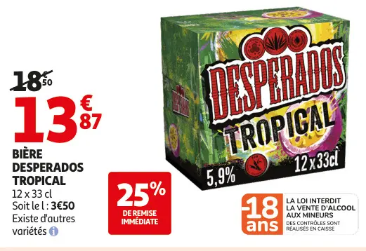 Aanbieding: Bière DESPERADOS tropical