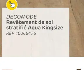 Offre: Parquet stratifié decomode aqua kingsize elba 8mm 2,53m²