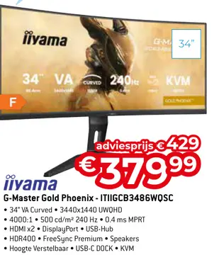 Aanbieding: G-Master Gold Phoenix - ITIIGCB3486WQSC