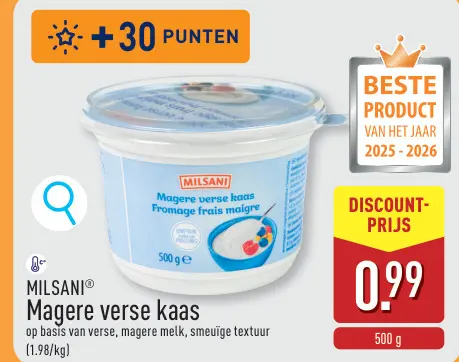 Promotie: Magere verse kaas