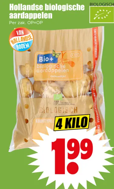 Aanbieding: Hollandse biologische aardappelen