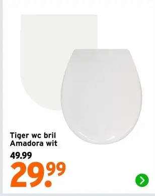 Aanbieding: WC bril Amadora wit