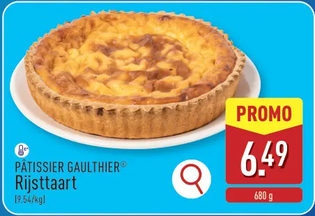 Promotie: Pâtissier Gauthier Rijsttaart