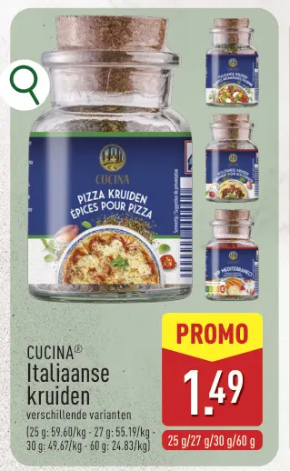 Promotie: Italiaanse kruiden
