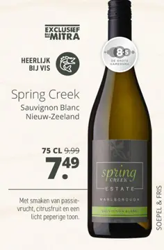 Aanbieding: Spring Creek Sauvignon Blanc Nieuw-Zeeland
